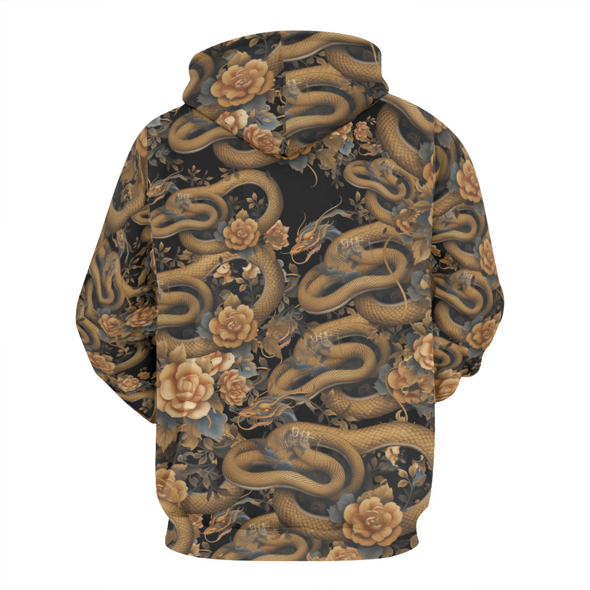 Serpent Rose - Cotton Hoodie