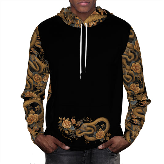 Serpent Rose - Cotton Hoodie